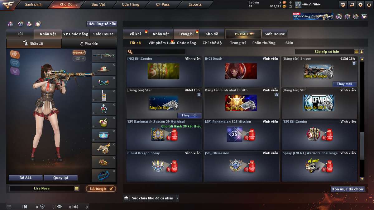 shop acc cf uy tin gia re